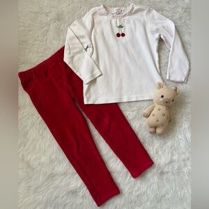 Gymboree Cherry Top & Leggings Set